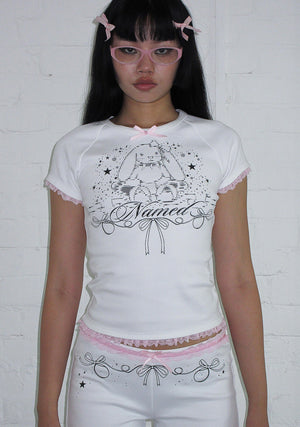 404 ERROR BUNNY BABY TEE WHITE