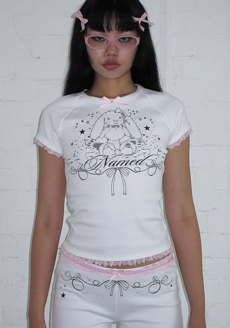 404 ERROR BUNNY BABY TEE WHITE