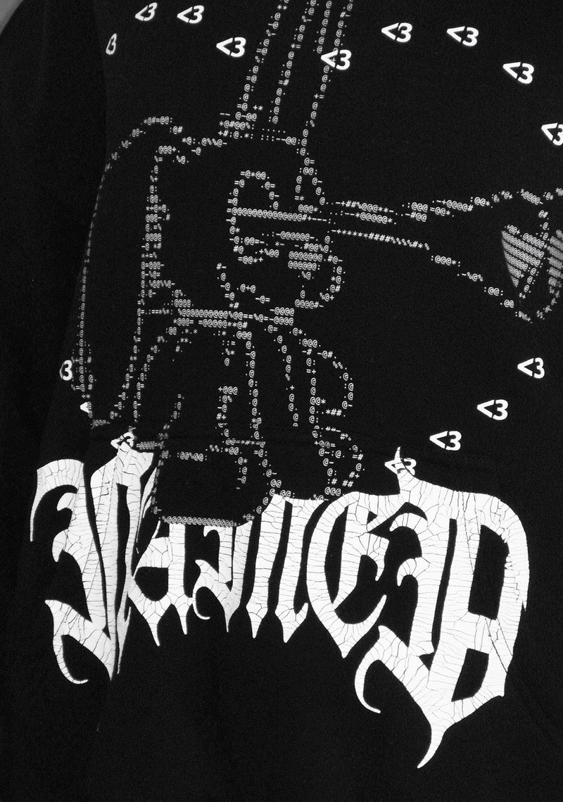 404 ERROR BUNNY HOODIE BLACK (DETACHABLE EARS)