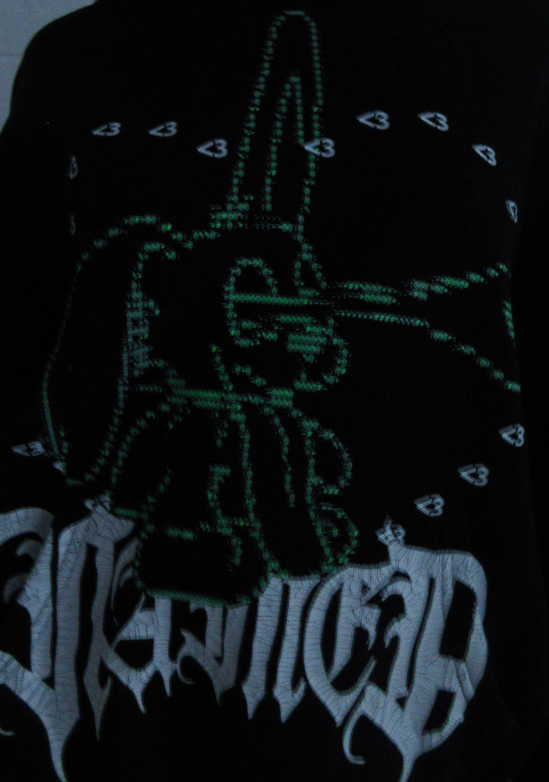 404 ERROR BUNNY HOODIE BLACK (DETACHABLE EARS)