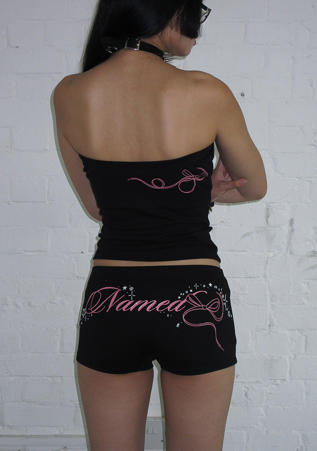 404 ERROR KITTY TUBE TOP BLACK