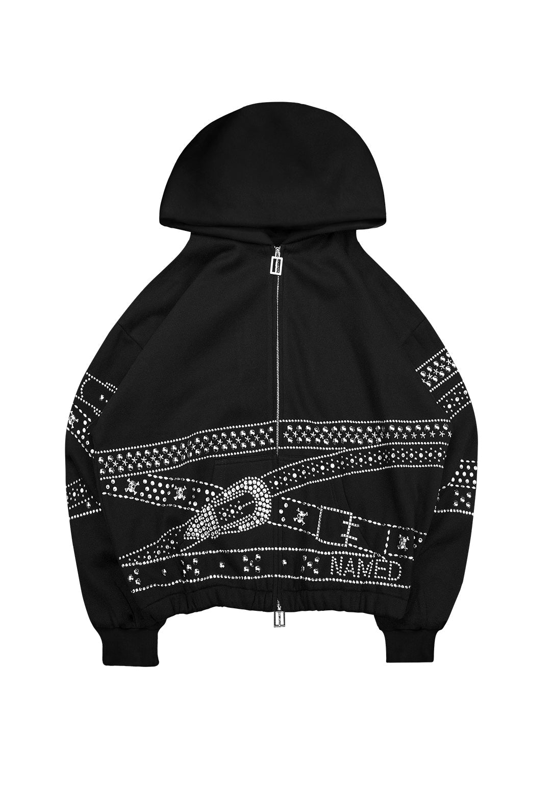 NAMED COLLECTIVE 黒フード付きセーター XSサイズ Crush Studded Belt Zip Hoodie Black – NAMED COLLECTIVE®