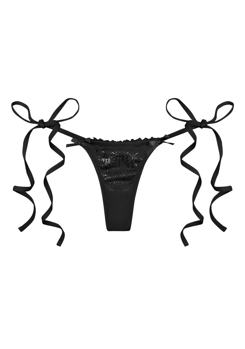 BAD ROMANCE BIKINI BOTTOMS BLACK
