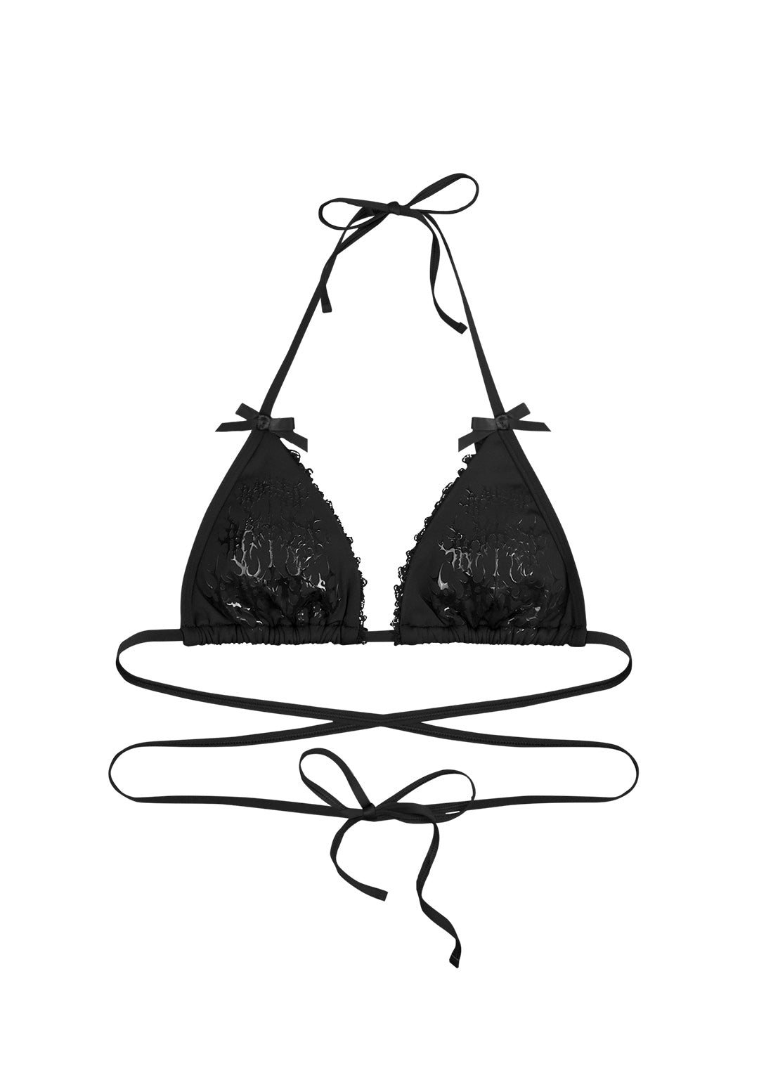 BAD ROMANCE BIKINI TOP BLACK