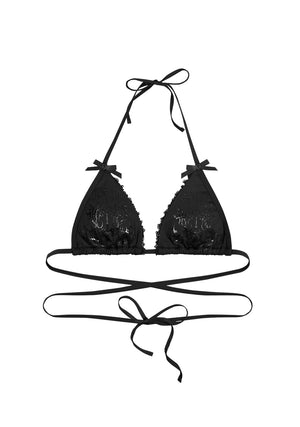 BAD ROMANCE BIKINI TOP BLACK