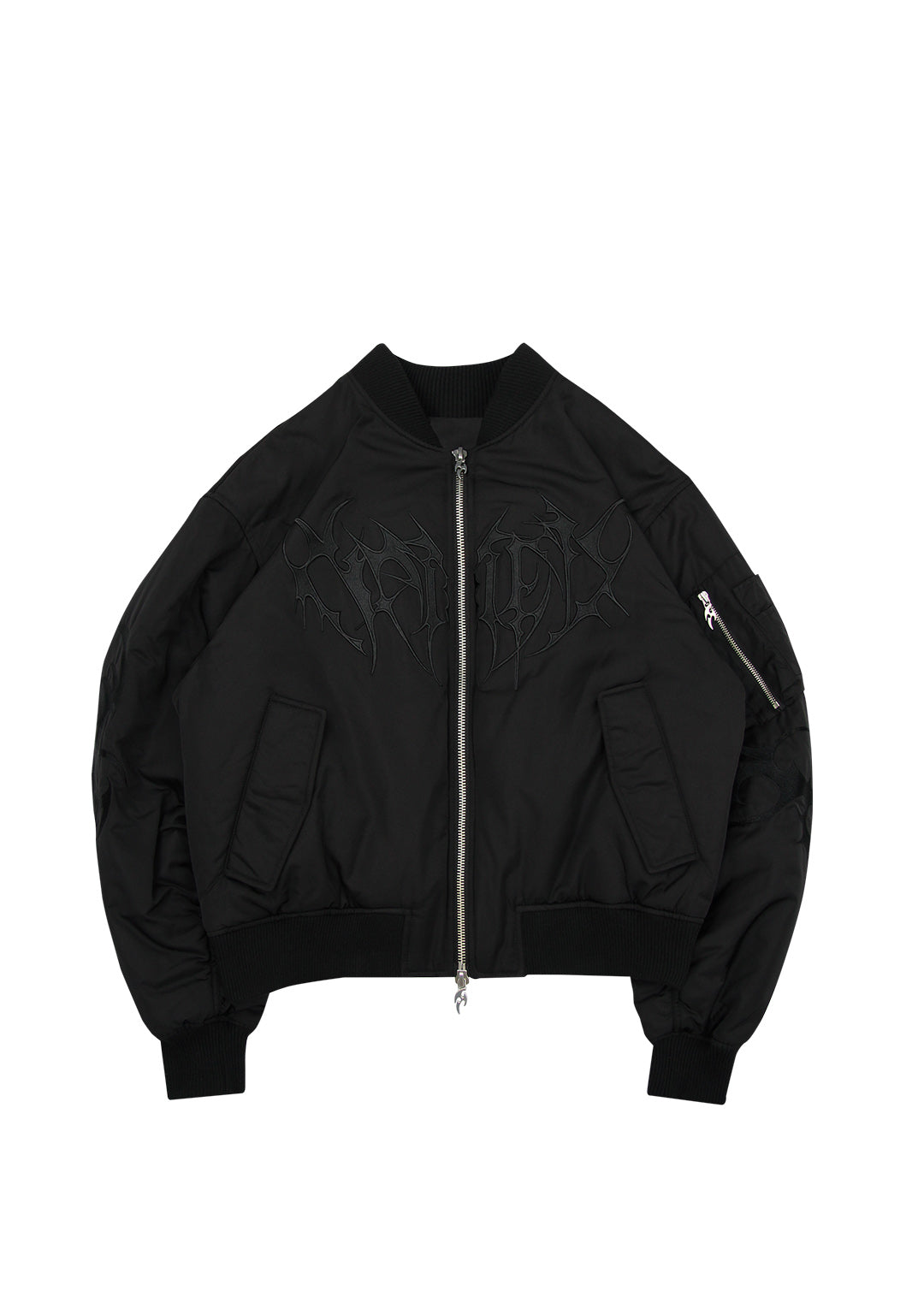 Crash Embroidered Bomber Jacket Black – NAMED COLLECTIVE®