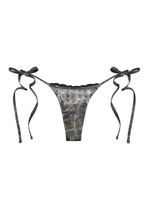 ENEMY RHINESTONE BIKINI BOTTOMS TREE CAMO