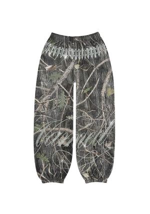 ENEMY RHINESTONE SWEATPANTS TREE CAMO