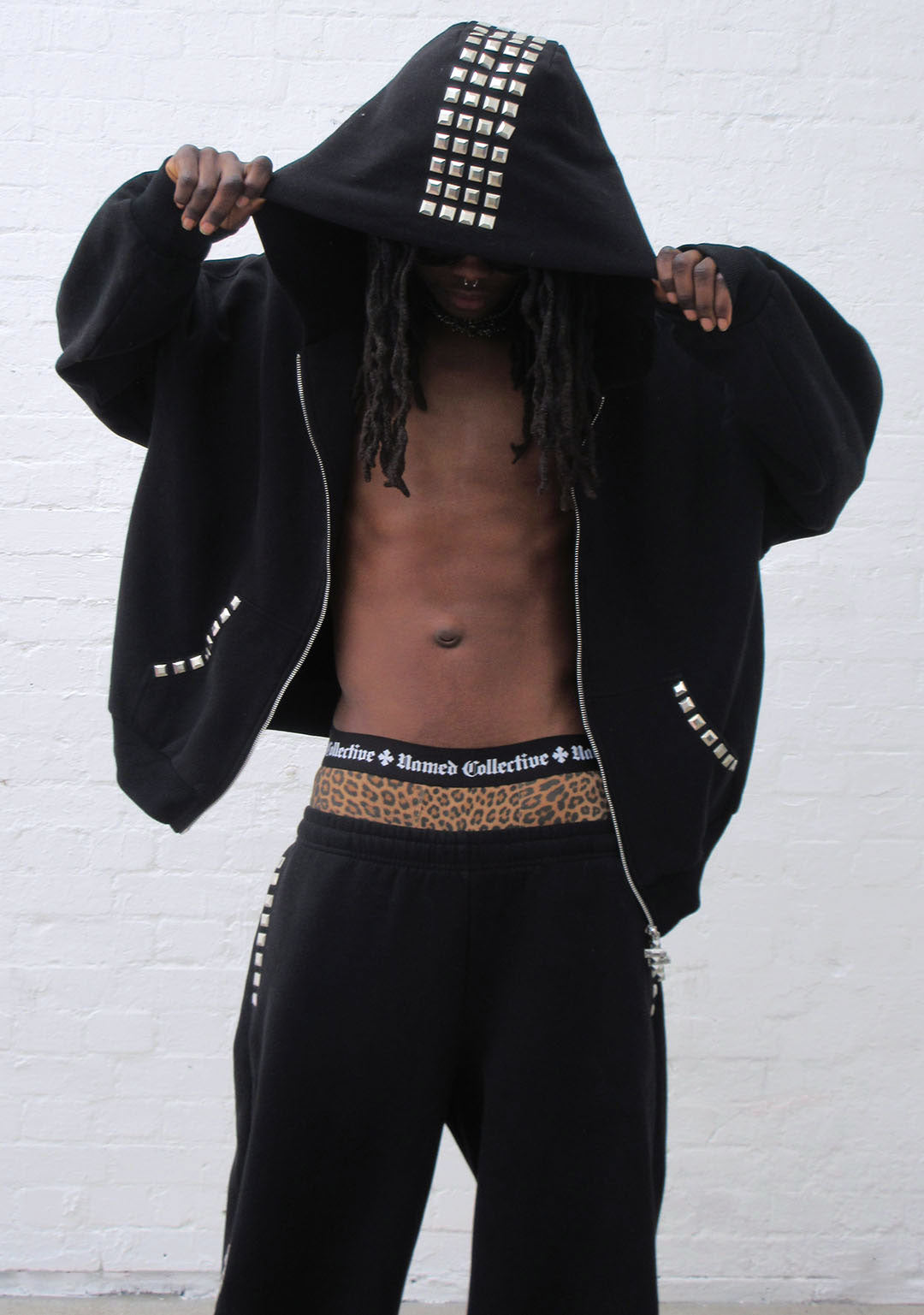 Faithful Studded Zip Hoodie Black – NAMED COLLECTIVE®