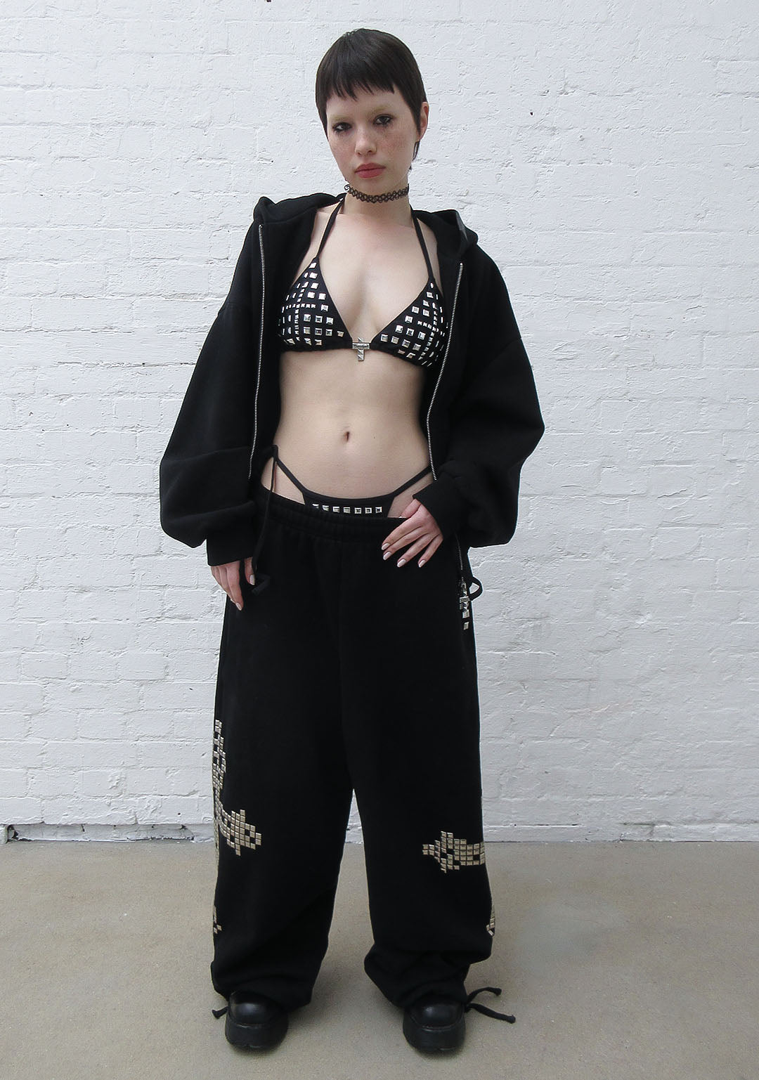 Faithful Studded Zip Hoodie Black – NAMED COLLECTIVE®