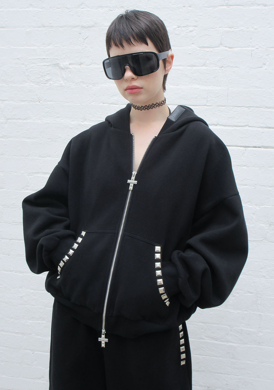 Faithful Studded Zip Hoodie Black – NAMED COLLECTIVE®