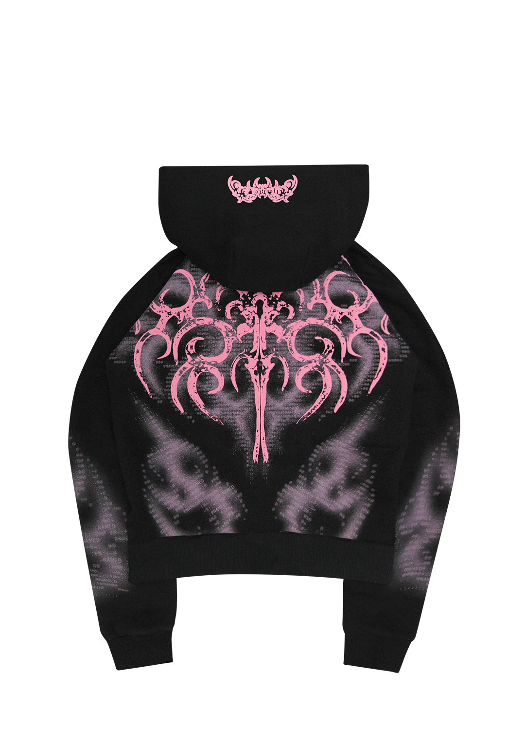 EUPHORIA PUFF PRINT FITTED ZIP HOODIE BLACK – NAMED COLLECTIVE®