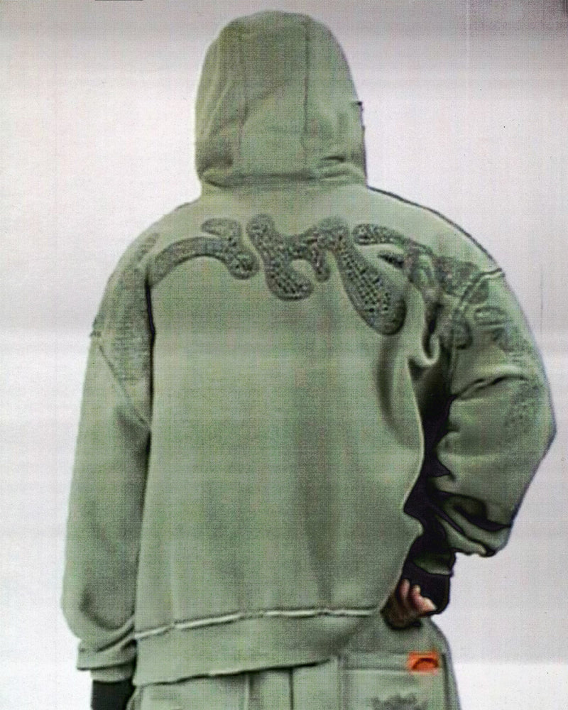 DIGI MASCOT ZIP HOODIE KHAKI