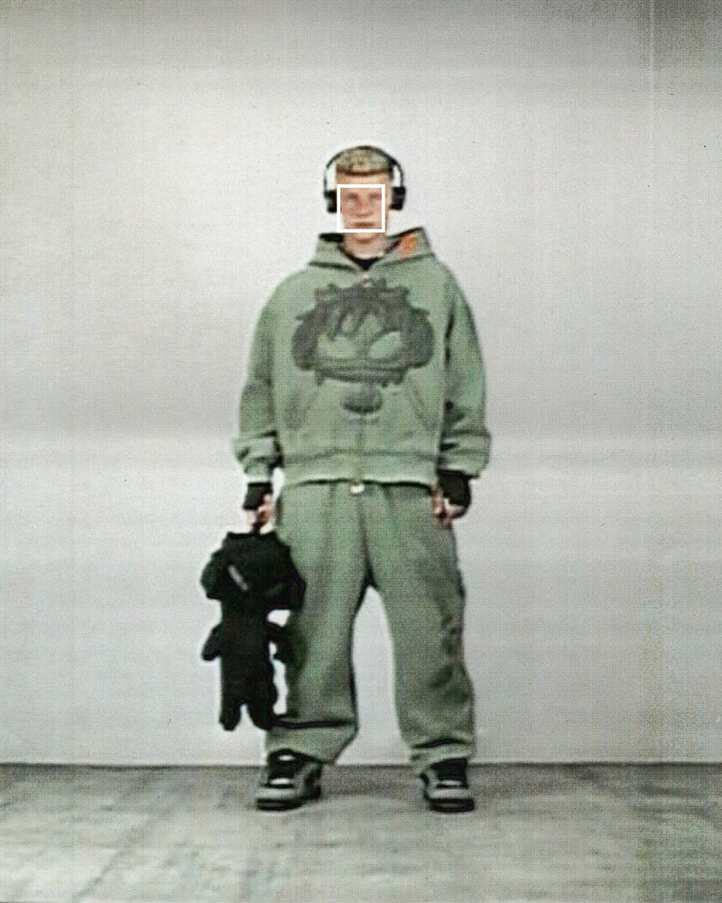 DIGI MASCOT ZIP HOODIE KHAKI