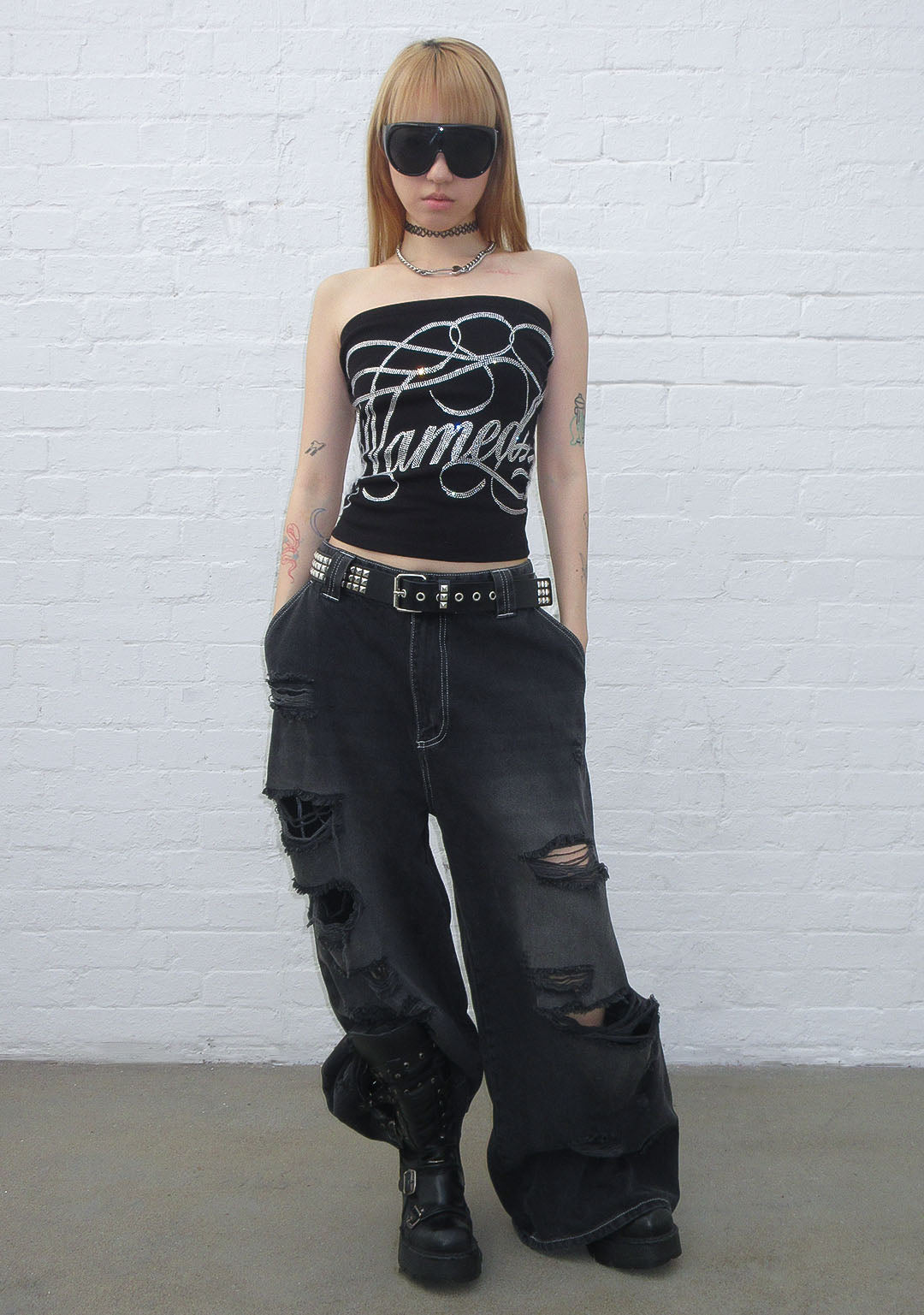 MUSE RHINESTONE TUBE TOP – NAMED COLLECTIVE®