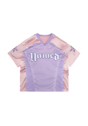 Nth ACTIVE AIRTEX MESH OVERSIZED JERSEY BABY PINK