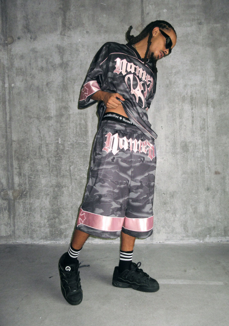 Nth ACTIVE AIRTEX MESH OVERSIZED SHORTS CAMO