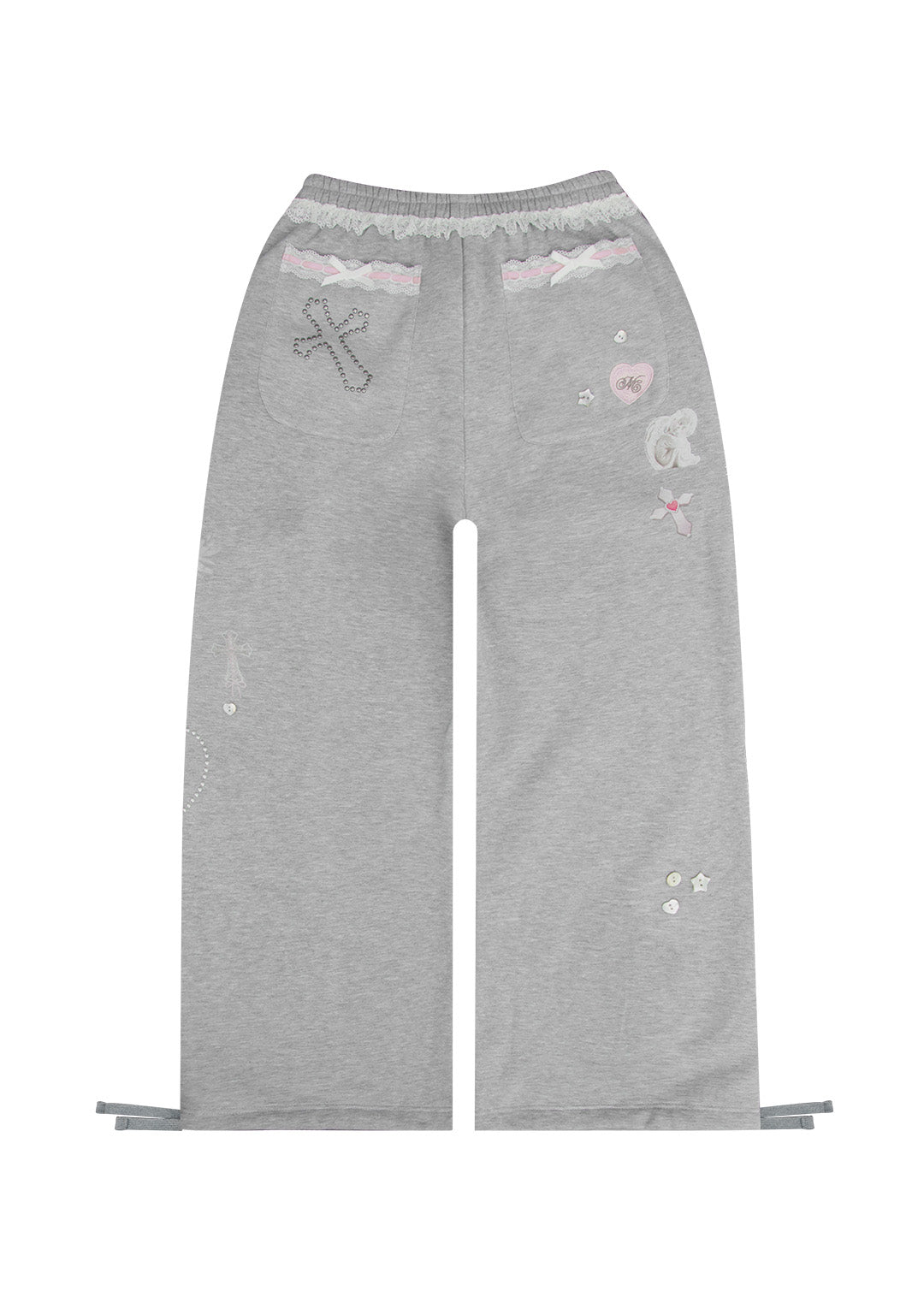 WHISPER OVERSIZED SWEATPANTS GREY MARL