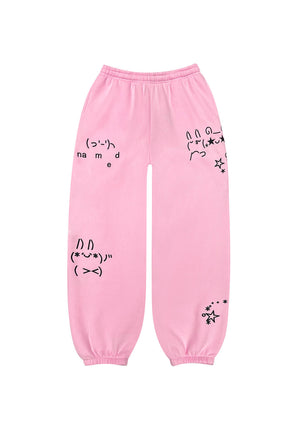 MALFUNCTION SWEATPANTS BABY PINK