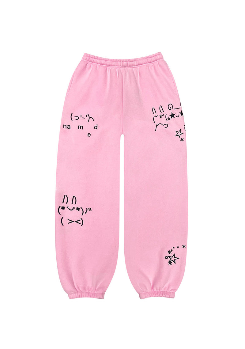 MALFUNCTION SWEATPANTS BABY PINK