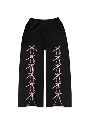PRINC355 RIBBON SWEATPANTS BLACK