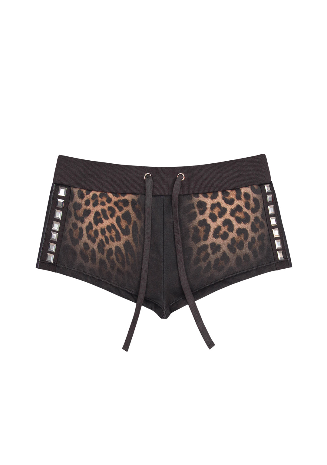 Rumour Studded Micro Shorts Leopard – NAMED COLLECTIVE®