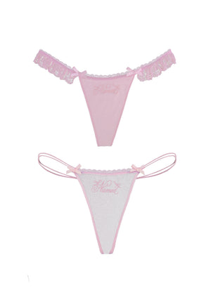 WHISPER THONG BABY PINK (2 PACK)
