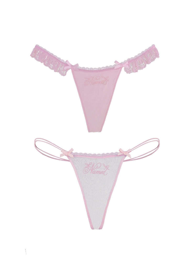 WHISPER THONG BABY PINK (2 PACK)