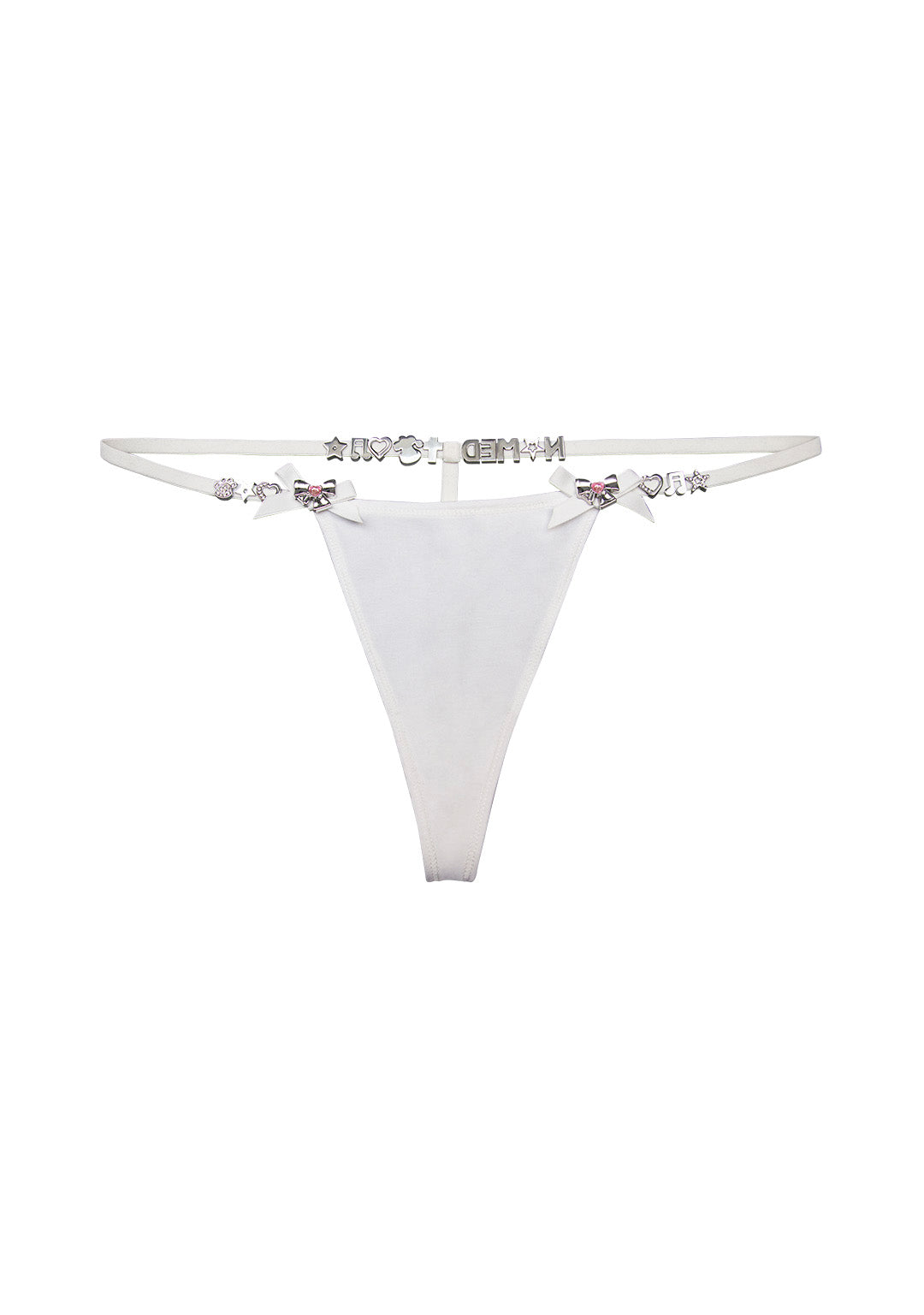 Gloth String GLITCH CHARM G-STRING WHITE