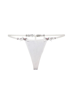 GLITCH CHARM G-STRING WHITE