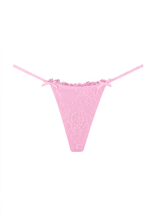 ALLURE CHARM LACE G-STRING BABY PINK