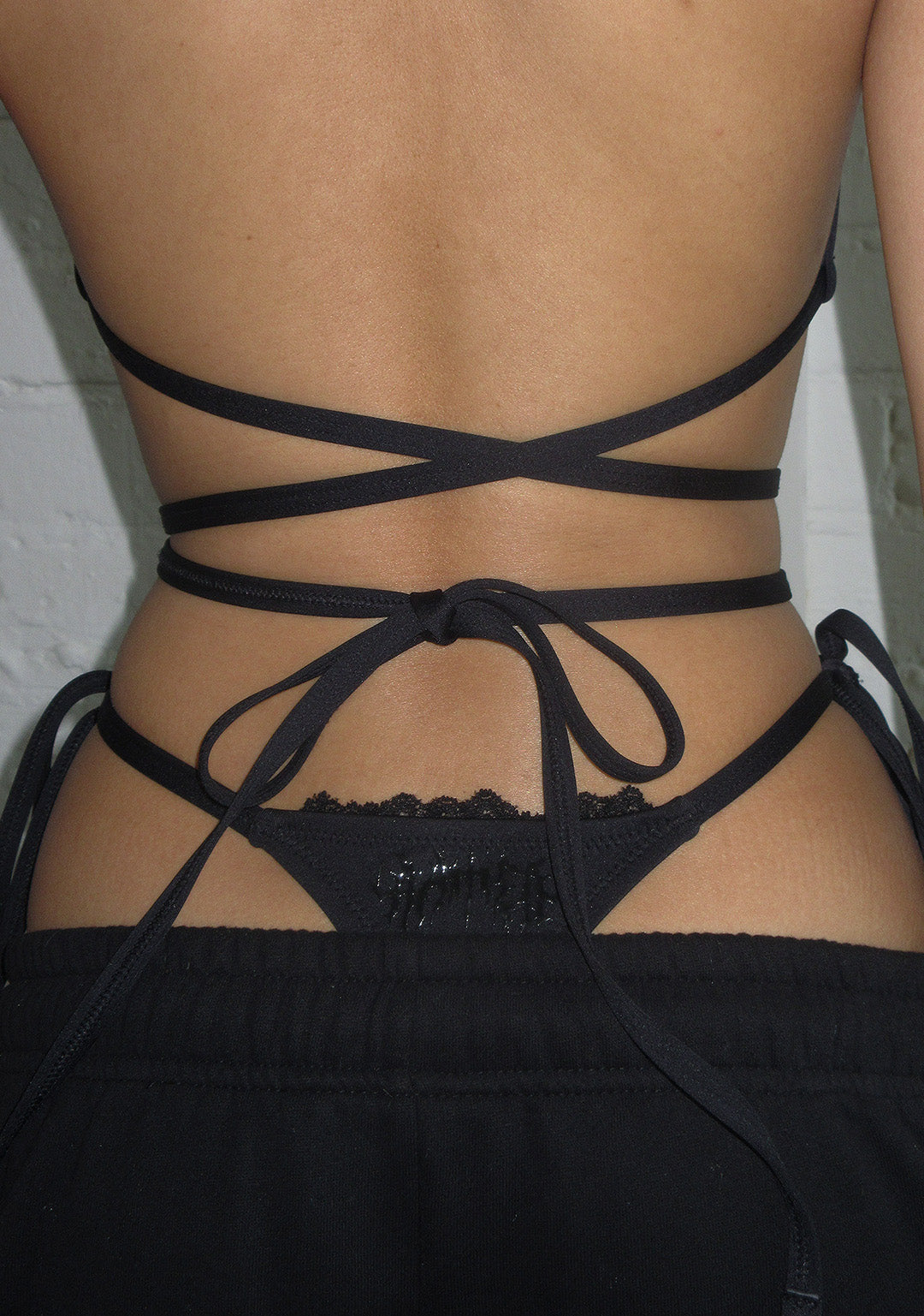 BAD ROMANCE BIKINI BOTTOMS BLACK