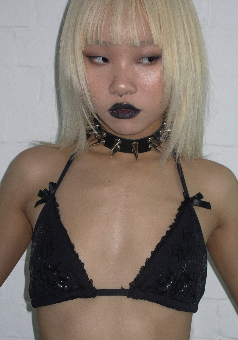 BAD ROMANCE BIKINI TOP BLACK