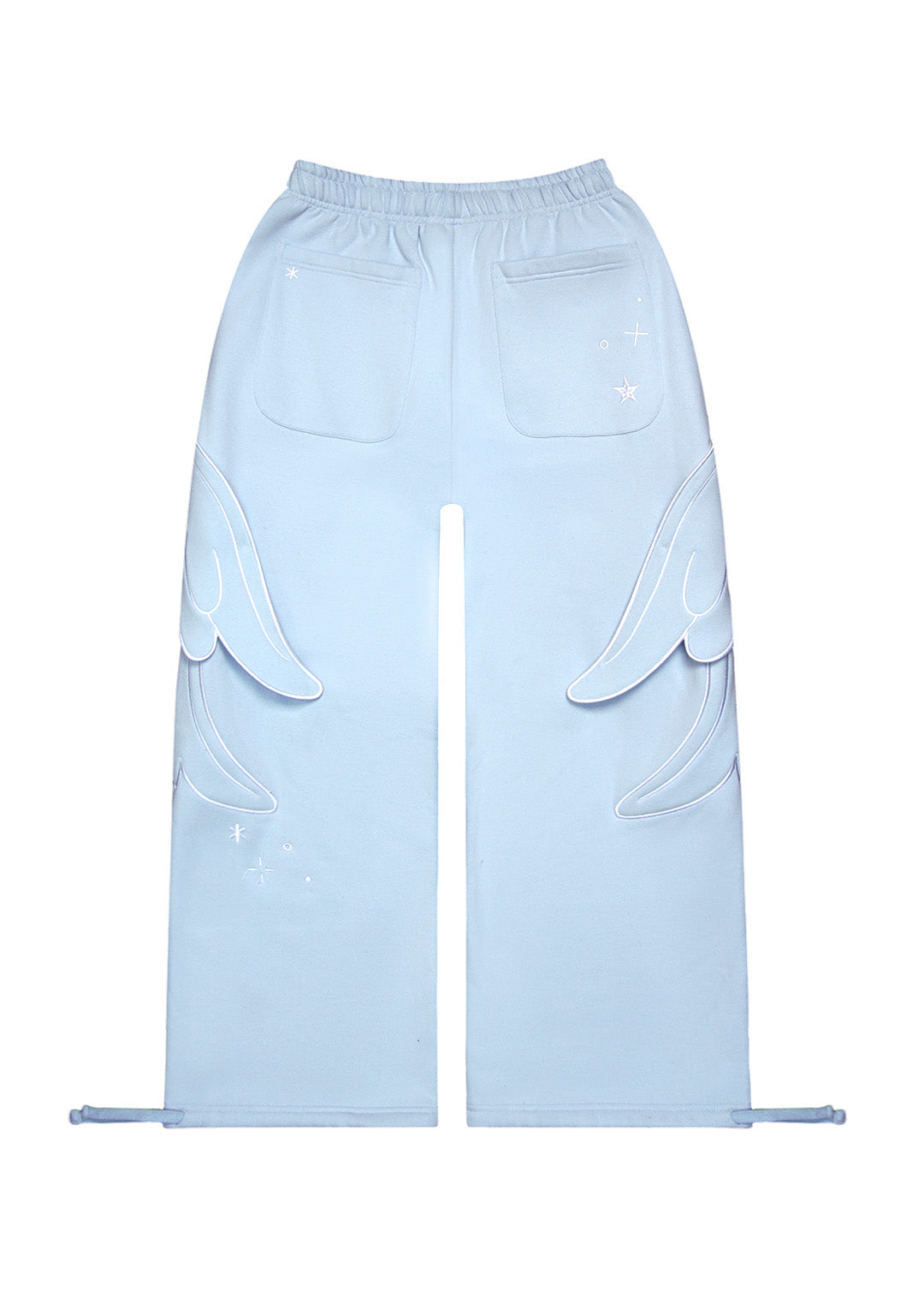 STITCH WINGS OVERSIZED SWEATPANTS BABY BLUE (DETACHABLE WINGS)