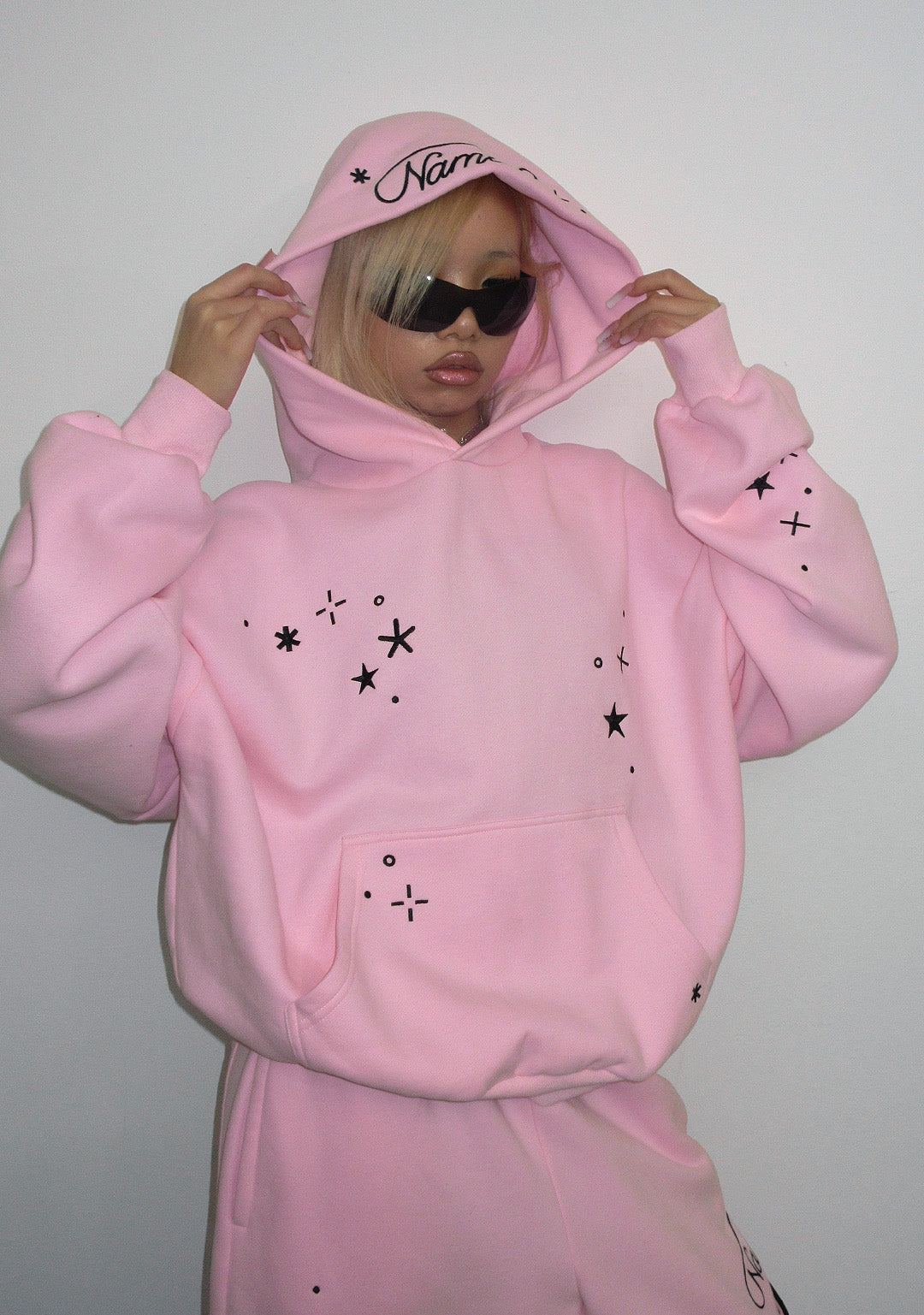 STITCH WINGS PULLOVER HOODIE BABY PINK (DETACHABLE WINGS) – NAMED