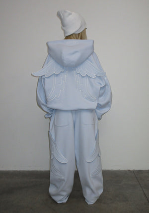 STITCH WINGS ZIP HOODIE BABY BLUE (DETACHABLE WINGS)
