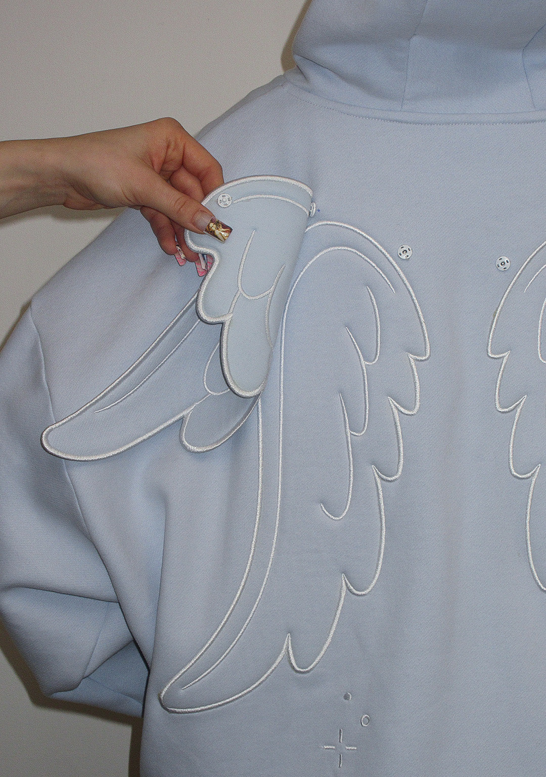 Stitch Wings Zip Hoodie Baby Blue Detachable Wings – NAMED COLLECTIVE®