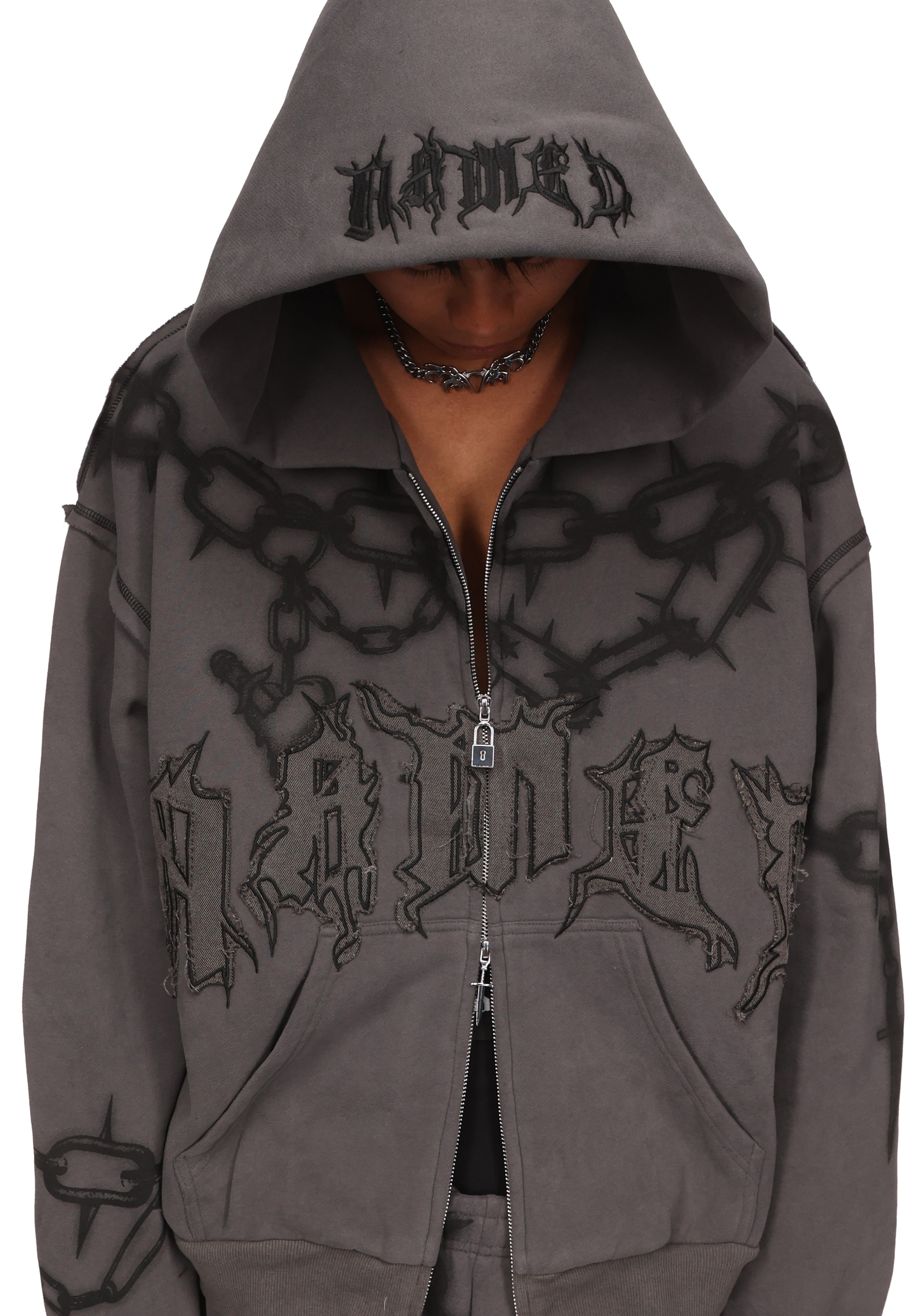 Chains Zip Hoodie Cast Iron – NAMED COLLECTIVE®