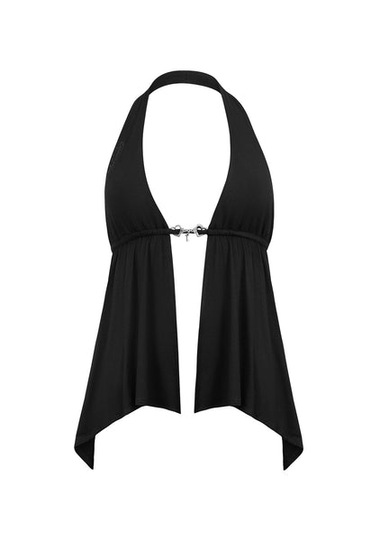 Charisma Charm Backless Halterneck Top Black – NAMED COLLECTIVE®