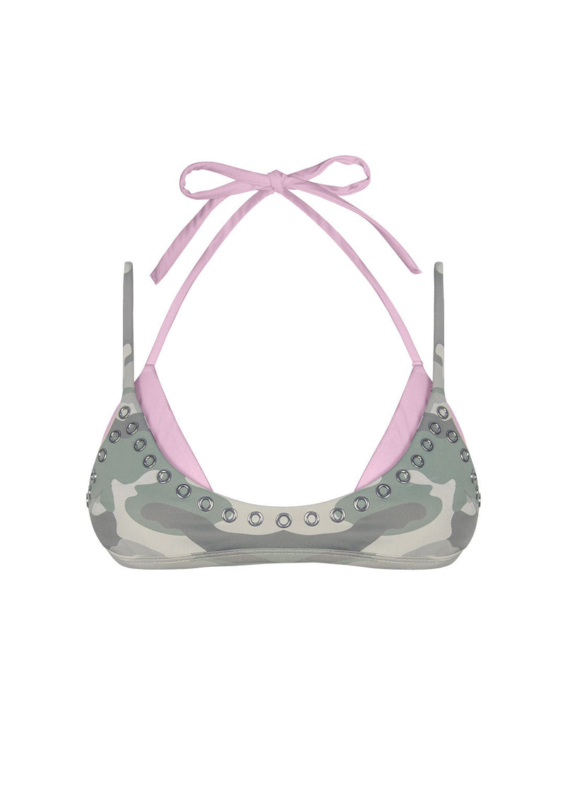 COLLIDE DOUBLE LAYER BIKINI TOP CAMO