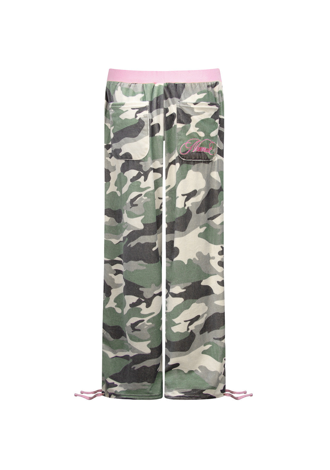 COLLIDE STUDDED VELOUR SWEATPANTS CAMO