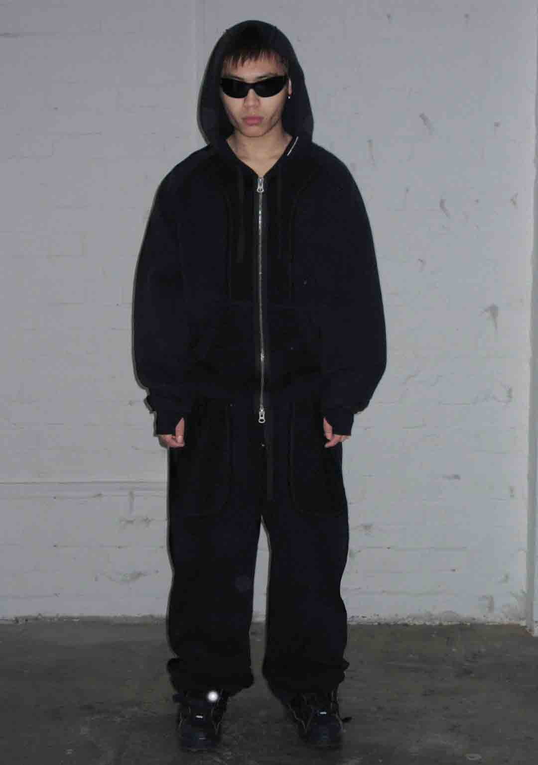 Deconstructed Sweatpants Jet Black – NAMED COLLECTIVE®