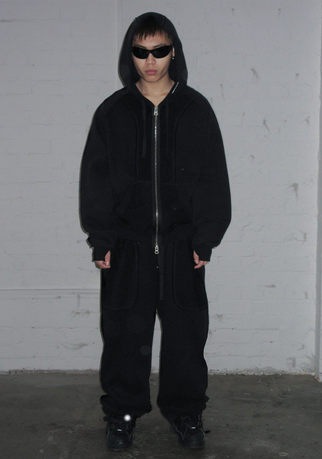sweats collective 黒パーカー Black Cozy Zip Up | Sweats Collective