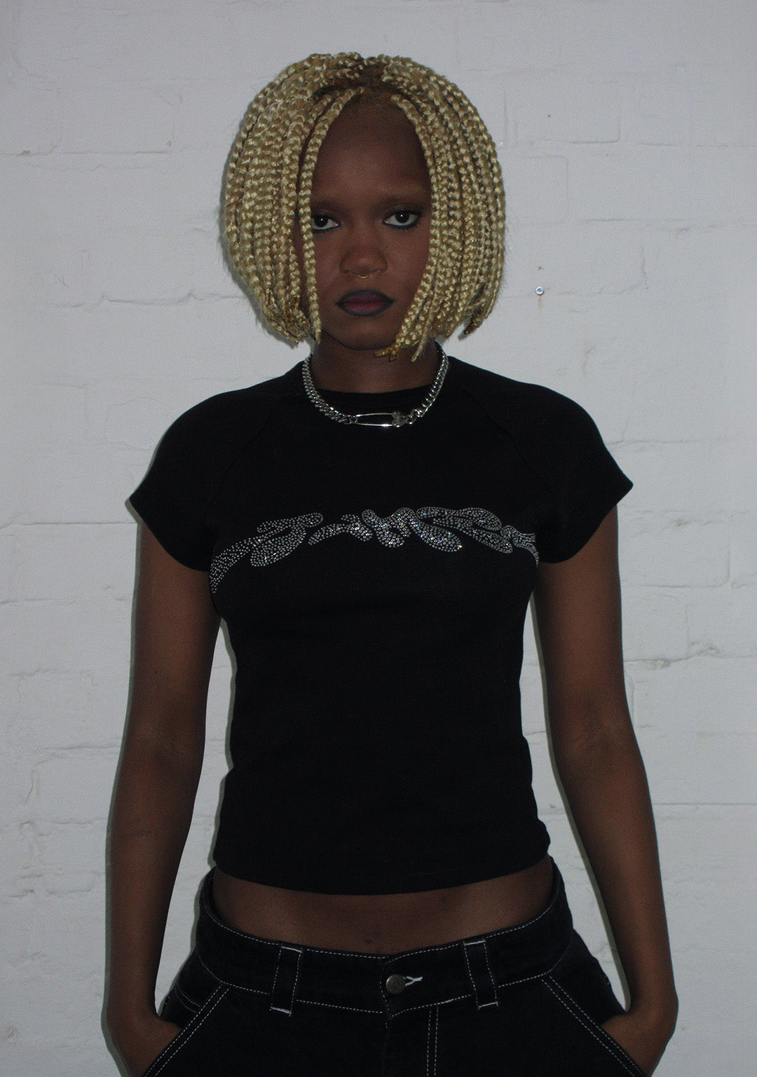 DIGI MASCOT RHINESTONE BABY TEE – NAMED COLLECTIVE®