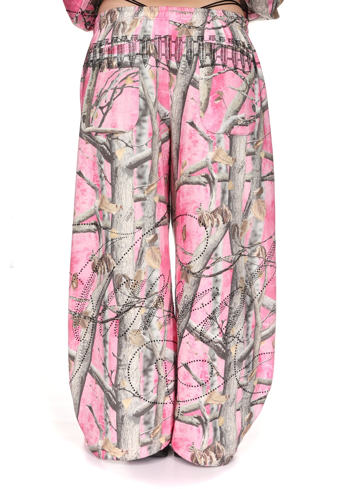 ENEMY OVERSIZED SWEATPANTS PINK TREE CAMO