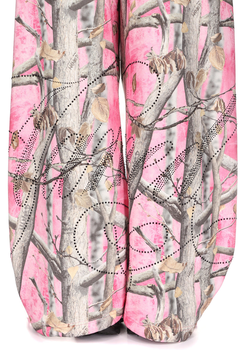 ENEMY OVERSIZED SWEATPANTS PINK TREE CAMO