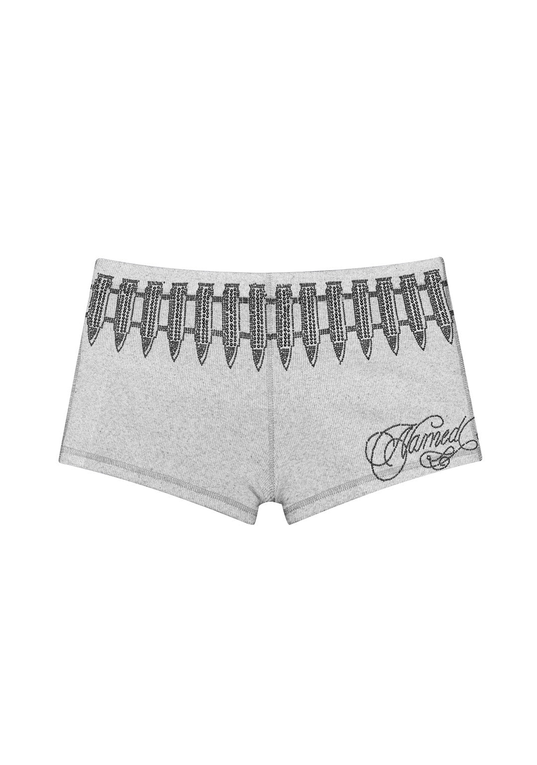 Enemy Studded Micro Hotpant Shorts Grey Marl – NAMED COLLECTIVE®