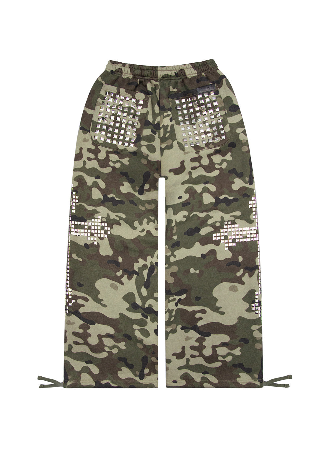 FAITHFUL STUDDED OVERSIZED SWEATPANTS CAMO