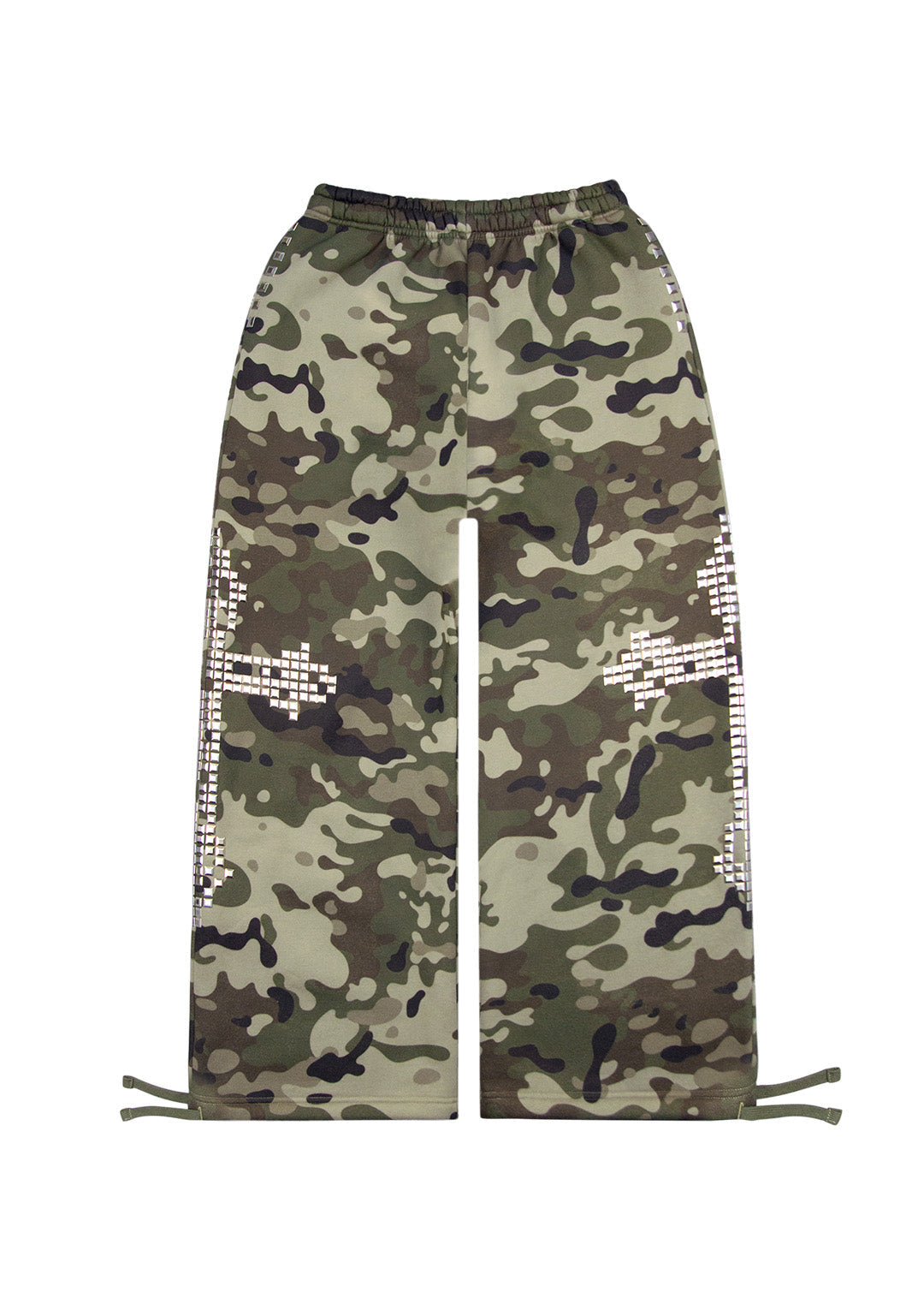 FAITHFUL STUDDED OVERSIZED SWEATPANTS CAMO