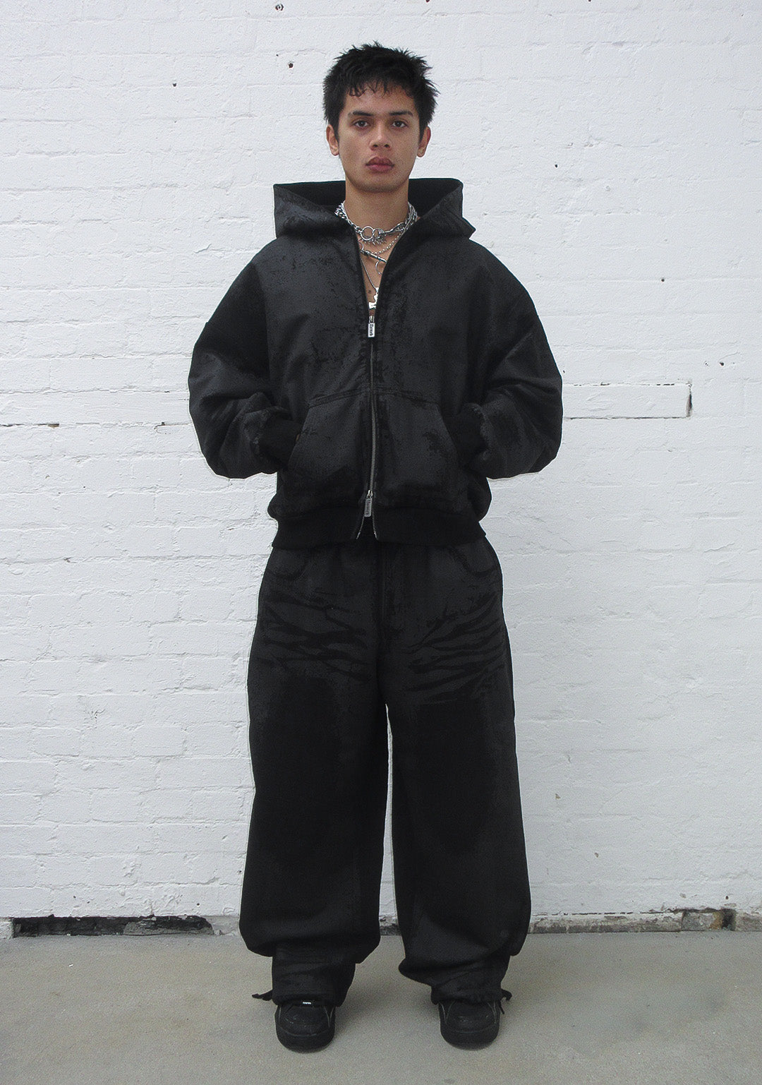 Faithful Leather Effect Oversized Sweatpants Black – NAMED COLLECTIVE®